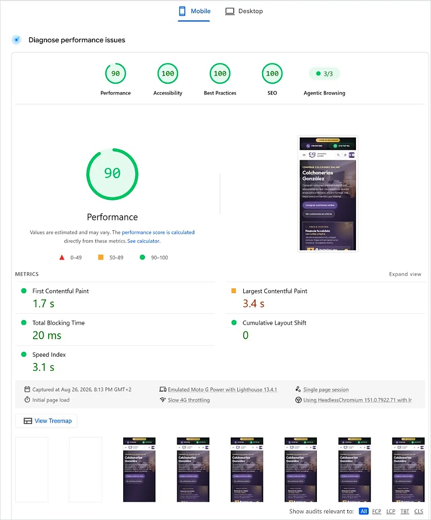 improve PageSpeed Insights PrestaShop — score 90 after