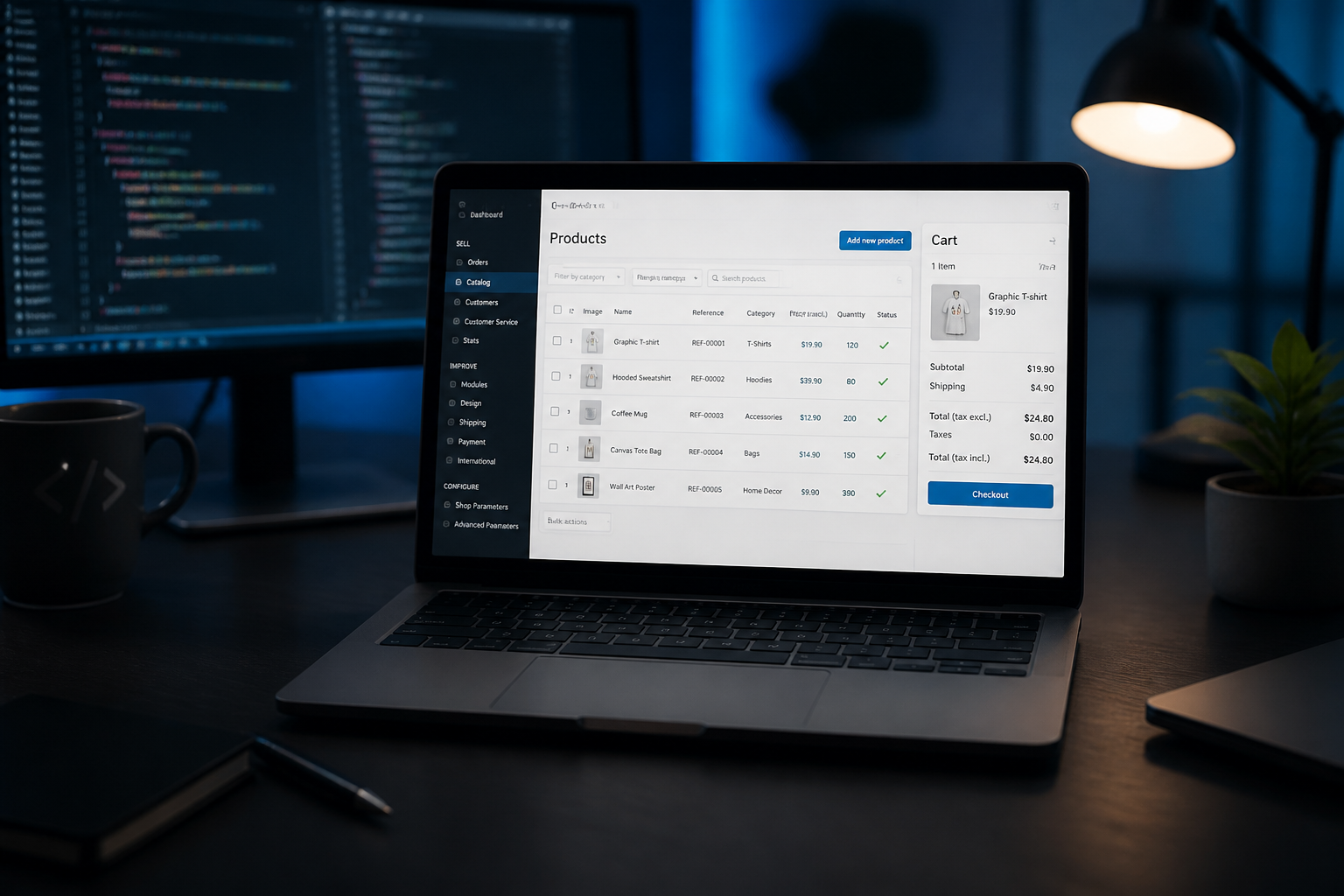 Programador PrestaShop — desarrollo y gestión de tienda online ecommerce