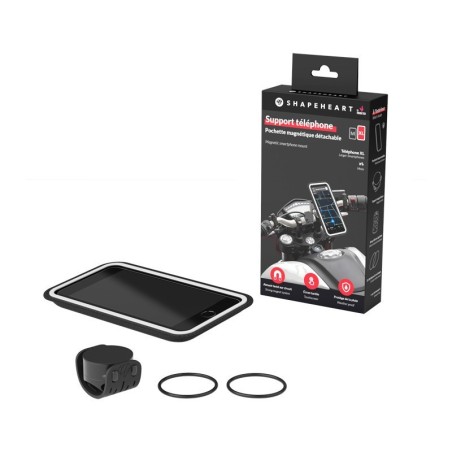 Soporte universal y funda magnetico para manillar SHAPEHEART MOTO XXL