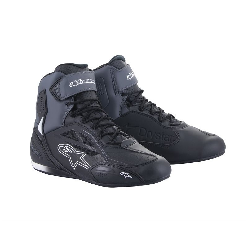 Botas Alpinestars FASTER-3 DRYSTAR NEGRO/GRIS | Boutique Motor