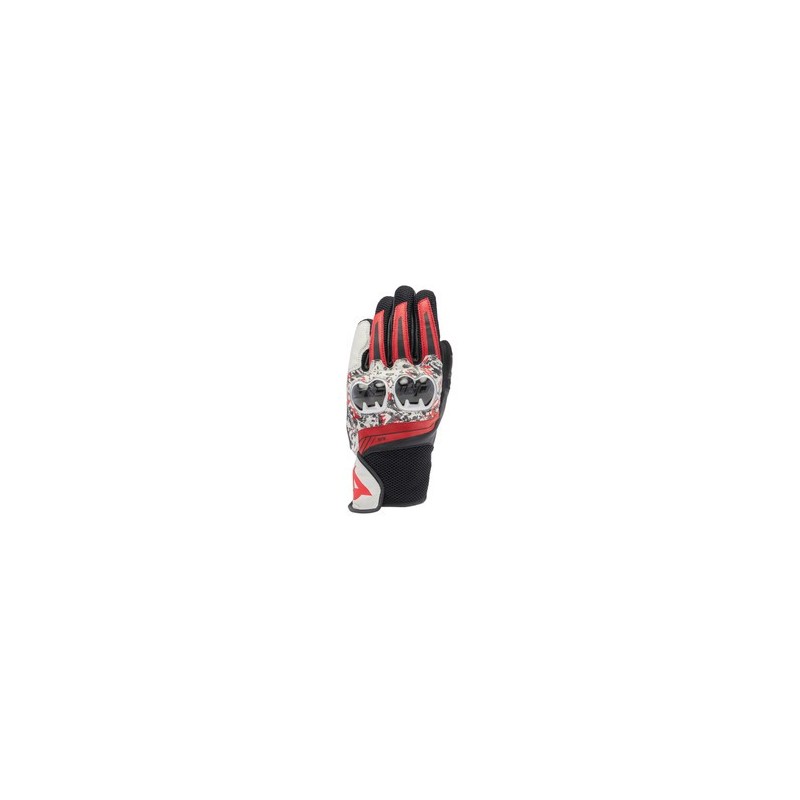 Guantes Dainese MIG 3 PIEL NEGRO/ROJO SPRAY/BLANCO | Boutique Motor