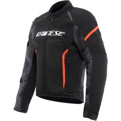 Cazadora Dainese AIR FRAME 3 TEX NEGRO/ROJO FLUOR | Boutique Motor