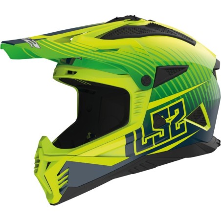 Casco Ls2 MX708 FAST II DUCK AMARILLO FLUOR/VERDE | Boutique Motor