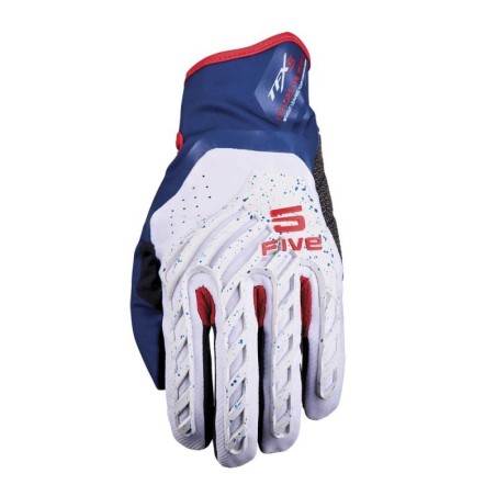 Guantes FIVE TFX5 GRIS/ZUL/ROJO | Boutique Motor