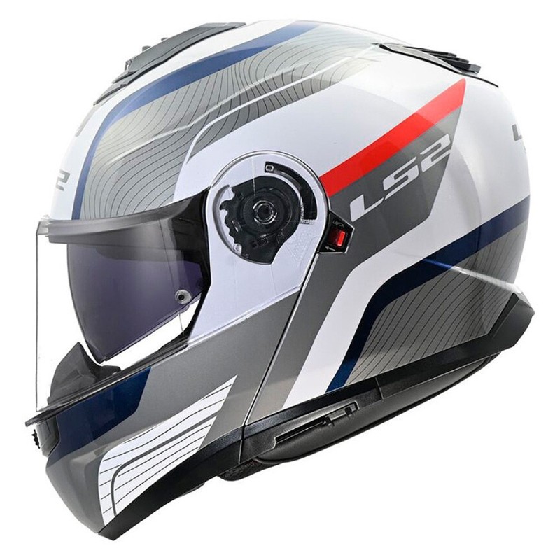 Casco Ls2 FF908 STROBE II MONZA GRIS/BLANCO/ROJO/AZUL | Boutique Motor