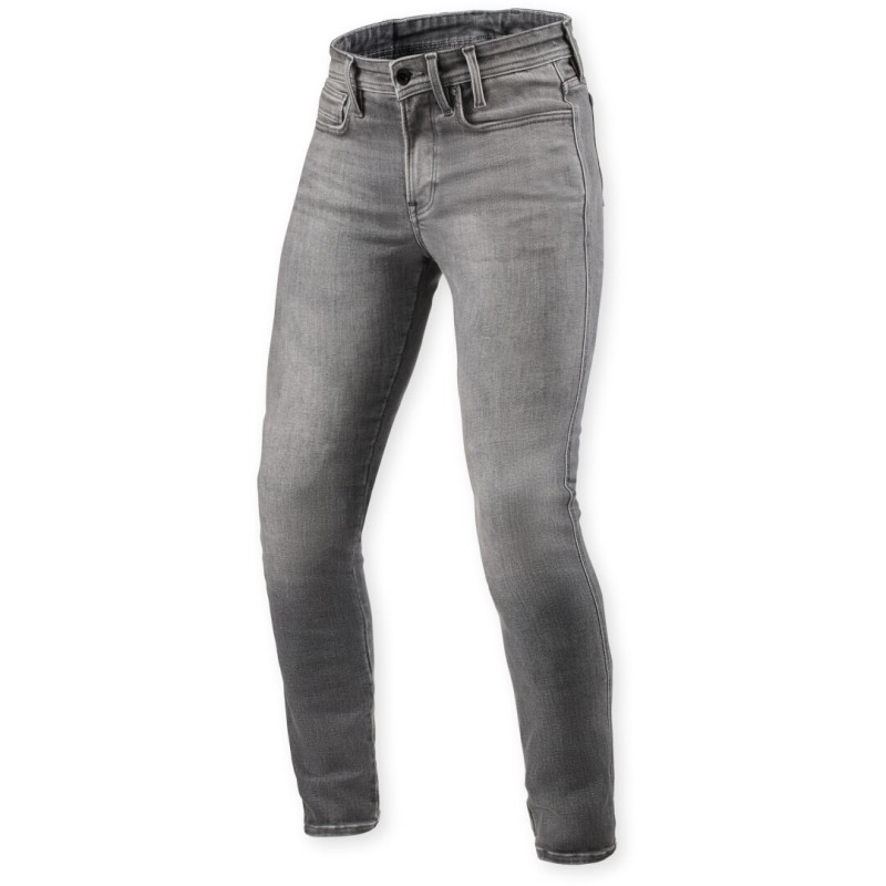 REV'IT PANTALONES VAQUEROS REVIT PISTON 3 SKINNY GRISES