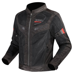 Cazadora Ls2 GARDA AIR NEGRA/ROJA | Boutique Motor